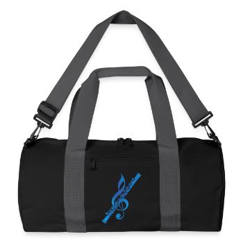 Flute Music Graphics - Recycled Duffel Bag - black/graphite grey - Front