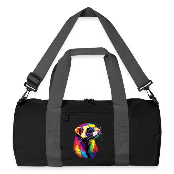 Furet Furet Putois Martre Belette Mignon Furet - Sac de sport recyclé - noir/gris graphite - Devant