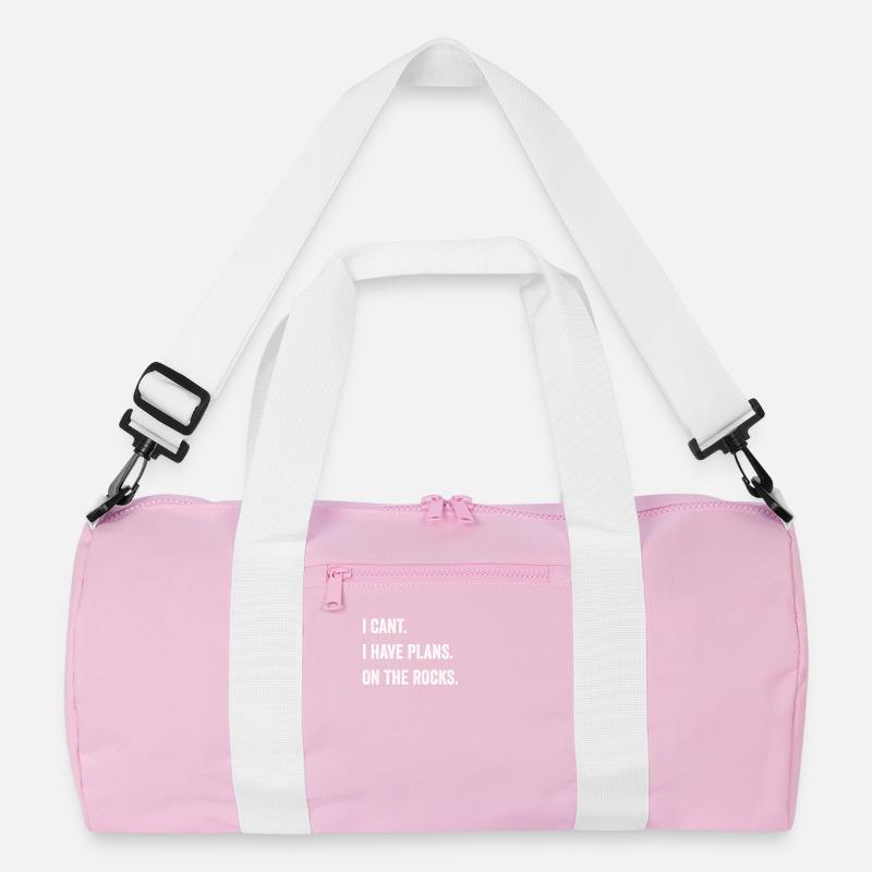 Lustiger Spruch felsklettern bouldern vintage logo Recycelte Duffel Bag