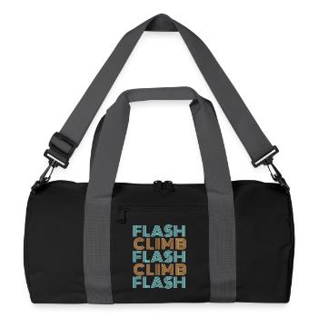 Escalade éclair escalade Bouldering Style Font - Sac de sport recyclé - noir/gris graphite - Devant