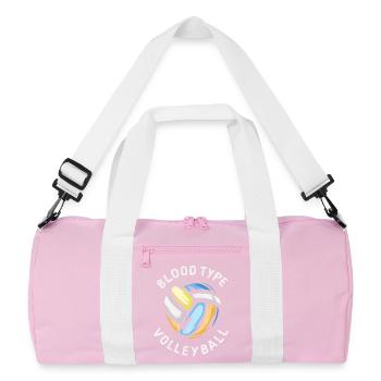 Blutgruppe Volleyball - Volleyballer und Vereine - Recycelte Duffel Bag - Rosa/Weiß - Vorne