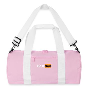 Best Papa Best Dad - Recycled Duffel Bag - pink/white - Front