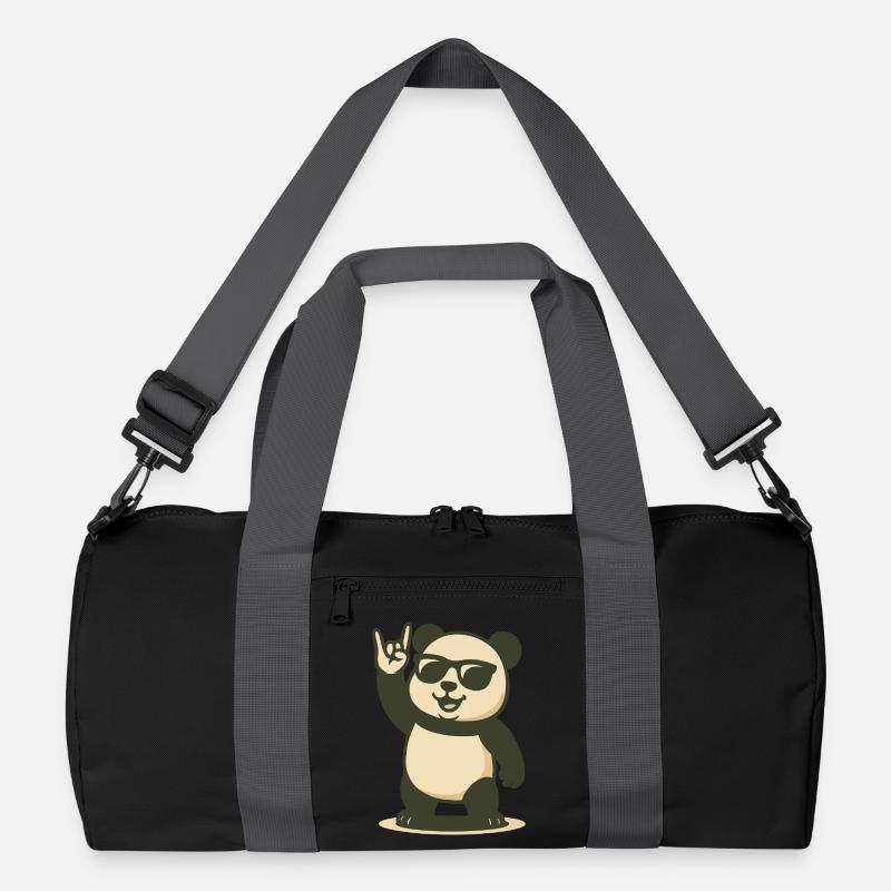 Rockin’ Panda Vibes Recycelte Duffel Bag