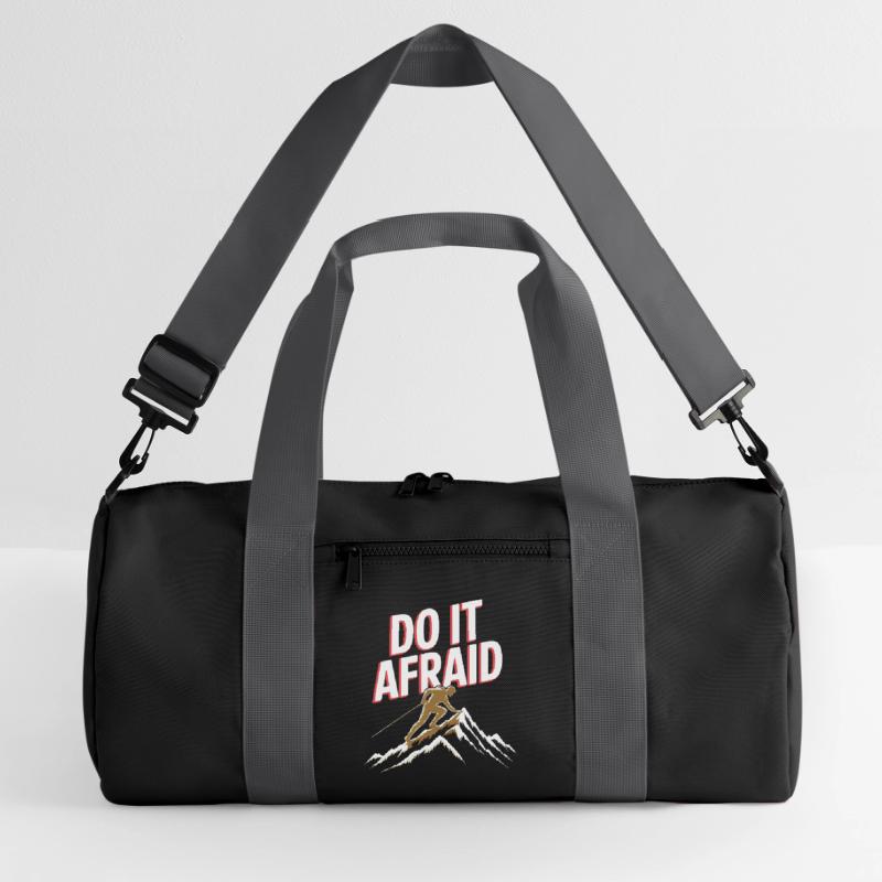 Do It Afraid Mut Weiterentwicklung Motivation Recycelte Duffel Bag
