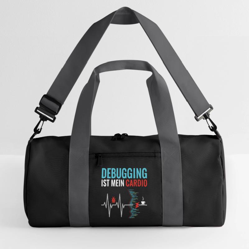 Debugging ist mein Cardio - Programmierer Nerd Recycelte Duffel Bag