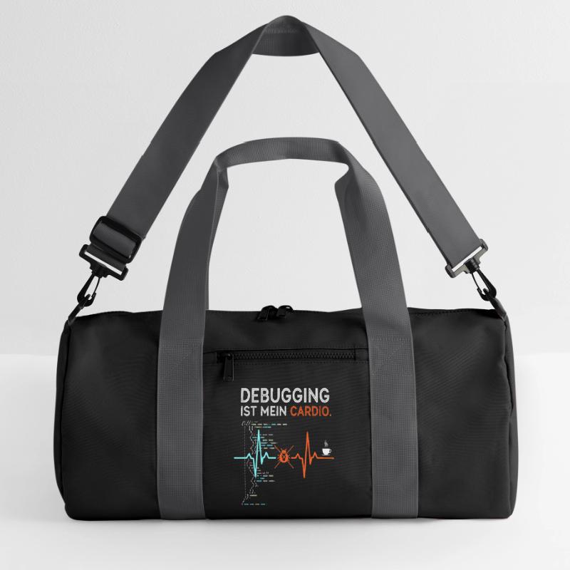 Debugging ist mein Cardio - Computer Nerd Recycelte Duffel Bag