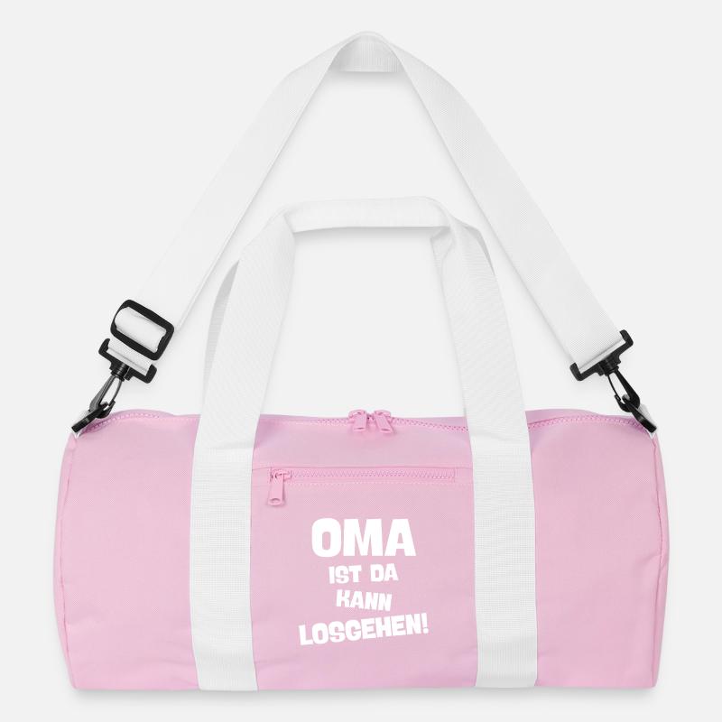 OMA IST DA KANN LOSGEHEN coole Großmutter spruch Recycelte Duffel Bag