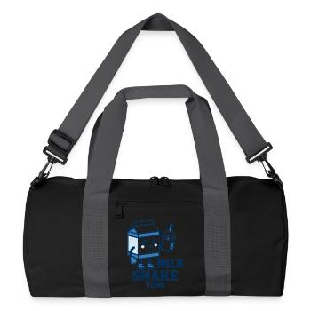 Milk Shake - Recycelte Duffel Bag - Schwarz/Graphitgrau - Vorne