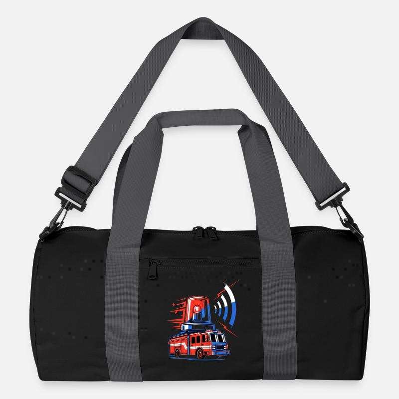 Feuerwehrauto mit Sirene Recycelte Duffel Bag
