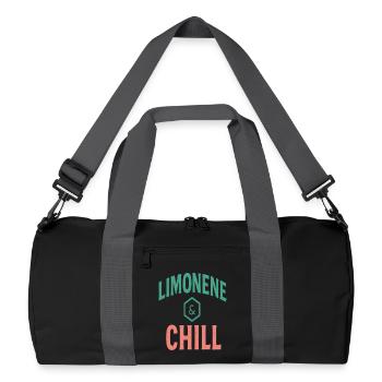 Limonene & Chill Citrus Vibes - Recycled Duffel Bag - black/graphite grey - Front