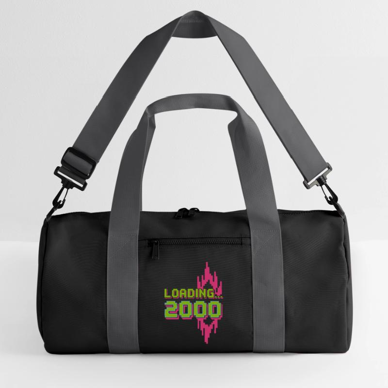 Retro Pixel Loading 2000 Design Recycelte Duffel Bag