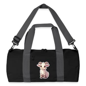 Chèvre - Sac de sport recyclé - noir/gris graphite - Devant