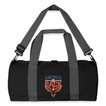 America Is Back - Recycled Duffel Bag - black/graphite grey - Front