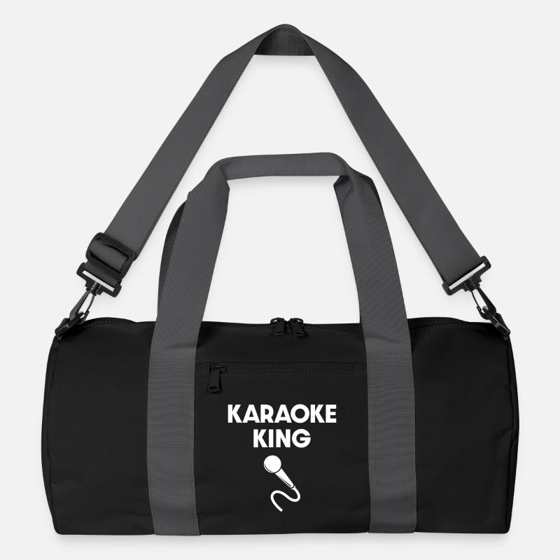 Microphone Karaoke King - Sac de sport recyclé - noir/gris graphite