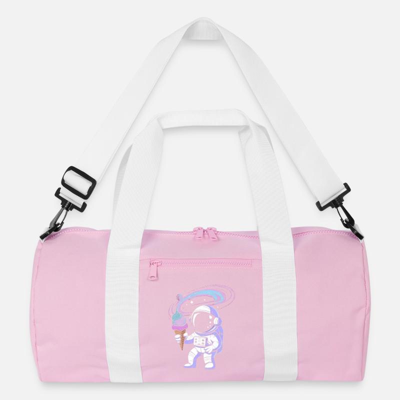 Weltraum-Astronaut mit Eis Recycelte Duffel Bag
