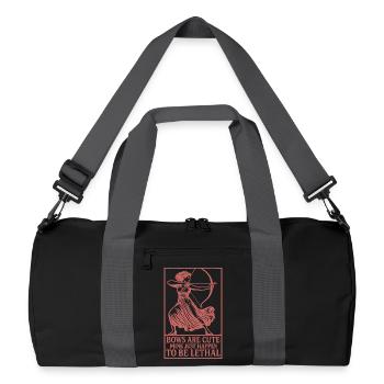 Les arcs sont mignons, les miens se trouvent être Lethal Archer - Sac de sport recyclé - noir/gris graphite - Devant