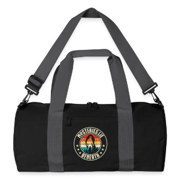 Höhlenforschung Spelunking Cave Explorer - Recycelte Duffel Bag - Schwarz/Graphitgrau - Vorne