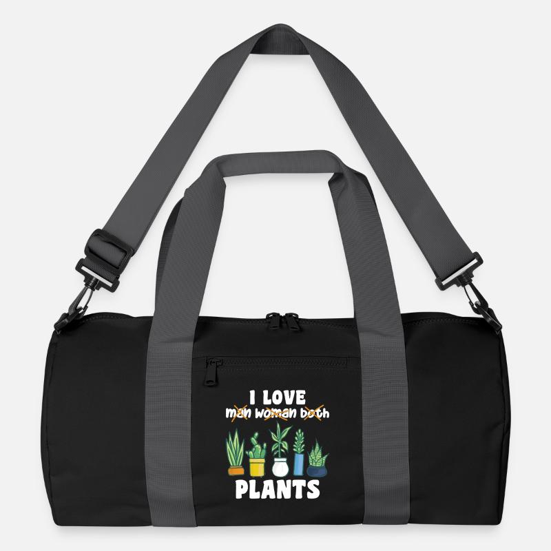 Aroace Pflanze funny Pflanzen in Aroace Flag - Recycelte Duffel Bag - Schwarz/Graphitgrau