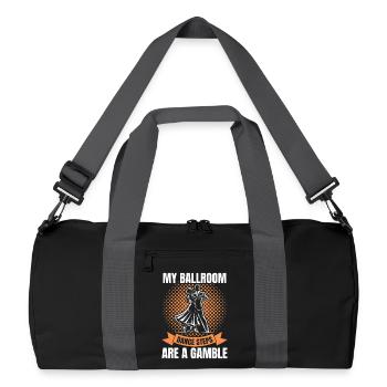 Lustiges Tanzpartner Ballroom Design Männer Frauen - Recycelte Duffel Bag - Schwarz/Graphitgrau - Vorne