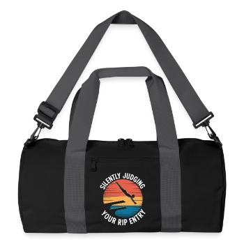 Diving diving board - Recycled Duffel Bag - black/graphite grey - Front