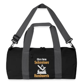 Carpenter Crafts Guild Sign Guild - Recycled Duffel Bag - black/graphite grey - Front