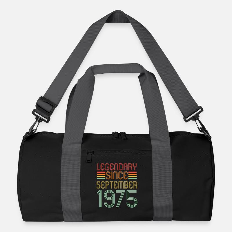 Legendary since September 1975 Geburtstag Geschenk Recycelte Duffel Bag