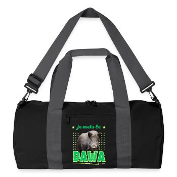I Put the DAWA in the Forest Hunter Gift - Recycled Duffel Bag - black/graphite grey - Front