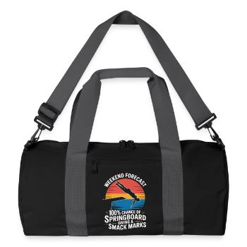 Diving diving board - Recycled Duffel Bag - black/graphite grey - Front