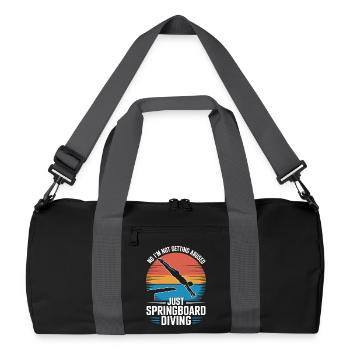 Diving diving board - Recycled Duffel Bag - black/graphite grey - Front