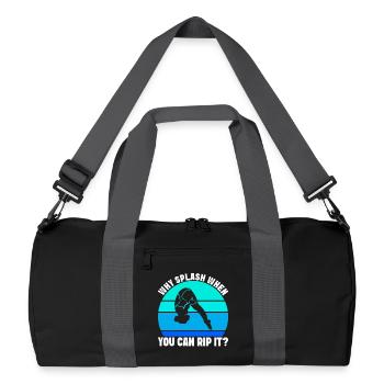 Diving diving board - Recycled Duffel Bag - black/graphite grey - Front