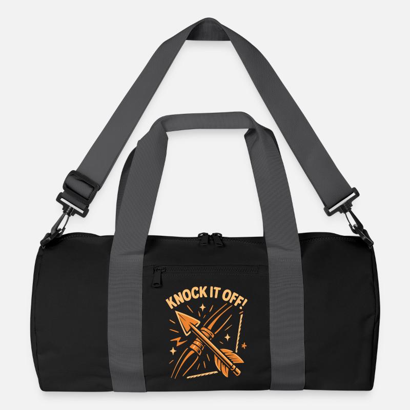 Bogenschießen Bogen Bogenschütze Knock It Off Recycelte Duffel Bag