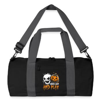 Halloween Costume - Come out and play - Gift - Recycled Duffel Bag - black/graphite grey - Front