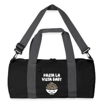 Pasta la vista baby - Recycled Duffel Bag - black/graphite grey - Front