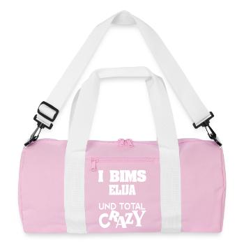 Gift for Elijah - Recycled Duffel Bag - pink/white - Front