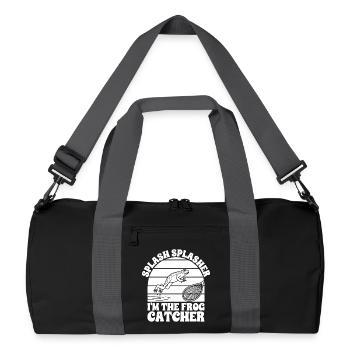Frog Catcher Splash Splasher Frog - Recycelte Duffel Bag - Schwarz/Graphitgrau - Vorne