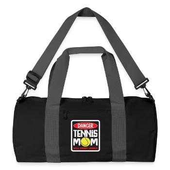 Danger Maman Joueuse de Tennis Bruyante - Sac de sport recyclé - noir/gris graphite - Devant