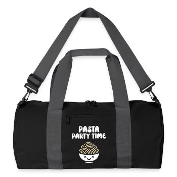 Pasta party time - Recycled Duffel Bag - black/graphite grey - Front