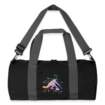 Curler Winter Sports Curling - Recycelte Duffel Bag - Schwarz/Graphitgrau - Vorne