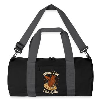 Töpferscheiben-süchtiger Tonkünstler Keramiken - Recycled Duffel Bag - black/graphite grey - Front