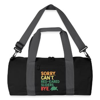 Red-eared Turtle - Recycled Duffel Bag - black/graphite grey - Front