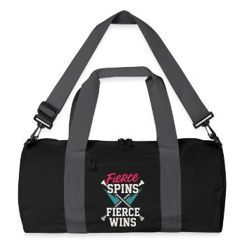 Baton Twirler Majorette Captain Squad Club - Recycled Duffel Bag - black/graphite grey - Front