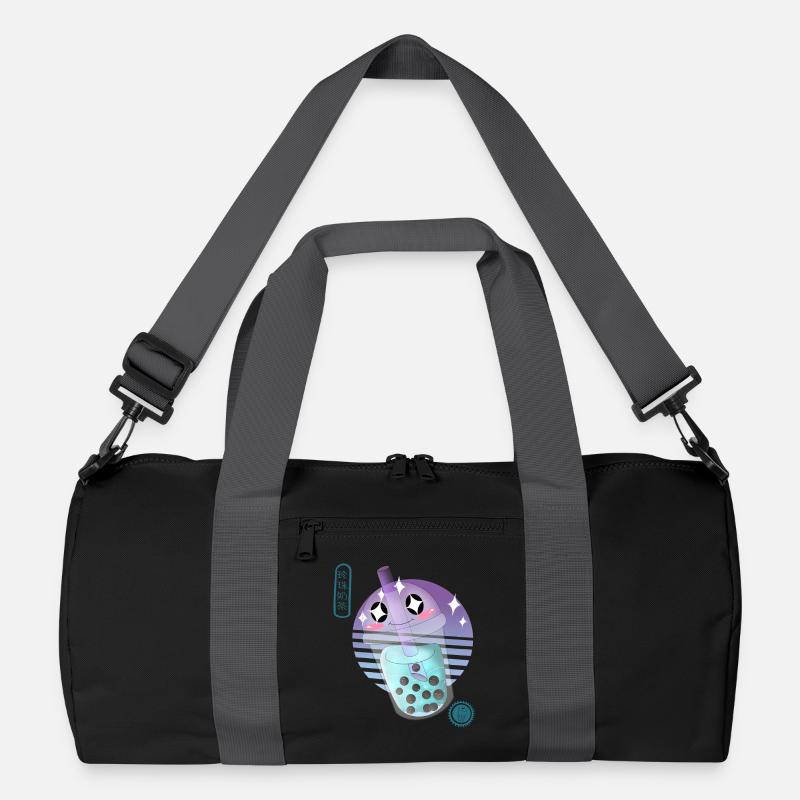 Kawaii Bubble Tee Illustration Recycelte Duffel Bag