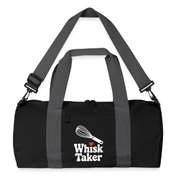 Schneebesen Taker - Recycelte Duffel Bag - Schwarz/Graphitgrau - Vorne