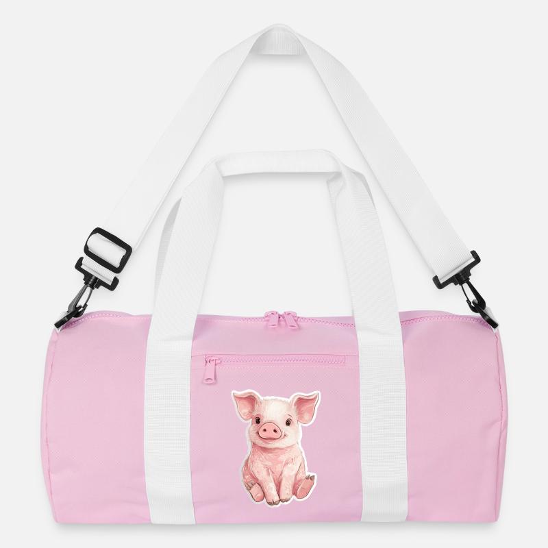Pig Piglet Recycled Duffel Bag