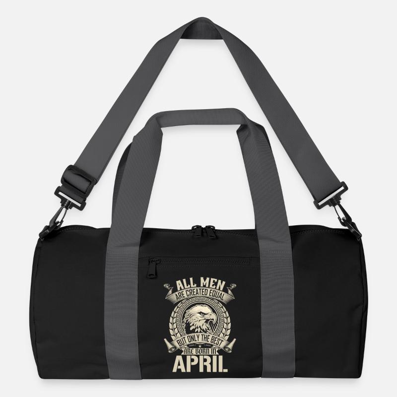Eagle Pride April Birth Month Design Recycled Duffel Bag