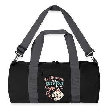 The best mechanics have beards - Recycled Duffel Bag - black/graphite grey - Front