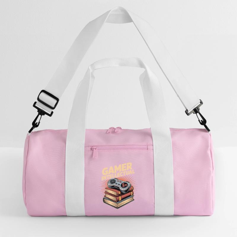 Gamer Intellectual Controller Book Stack Recycled Duffel Bag