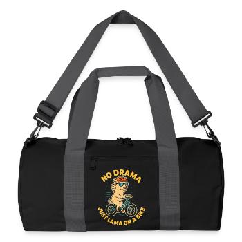 No Drama Lama Bike Adventure - Recycled Duffel Bag - black/graphite grey - Front