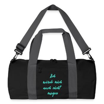 dicton drôle - dictons drôles - Sac de sport recyclé - noir/gris graphite - Devant