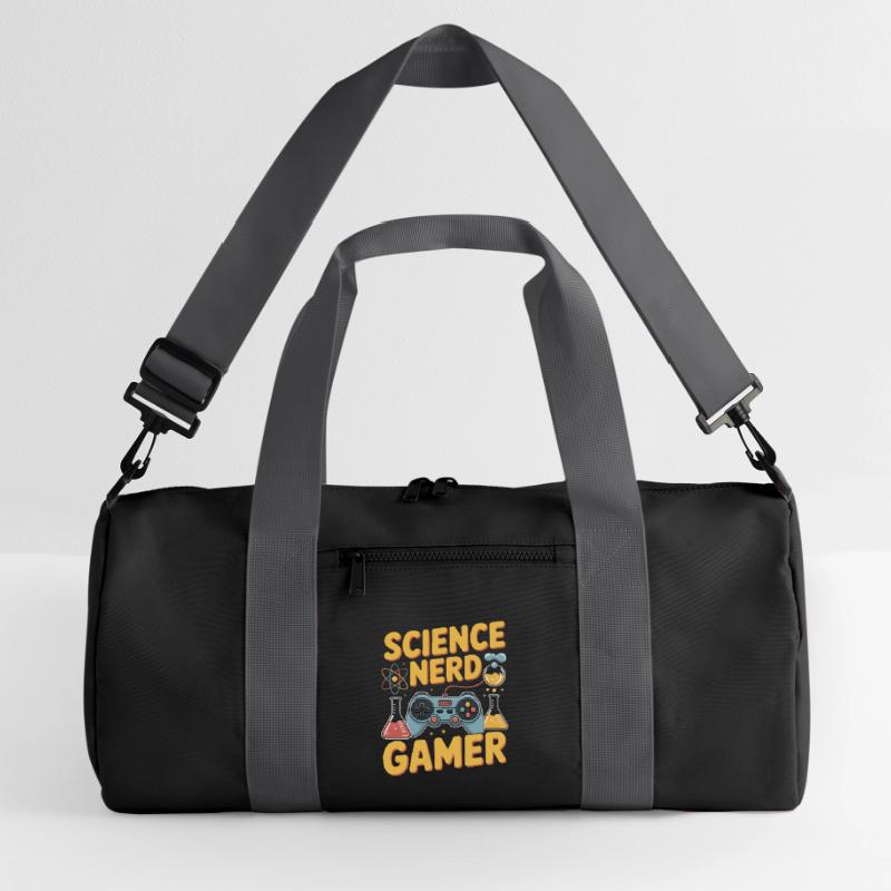 Science Nerd Gamer Controller Chemistry Physics Recycled Duffel Bag